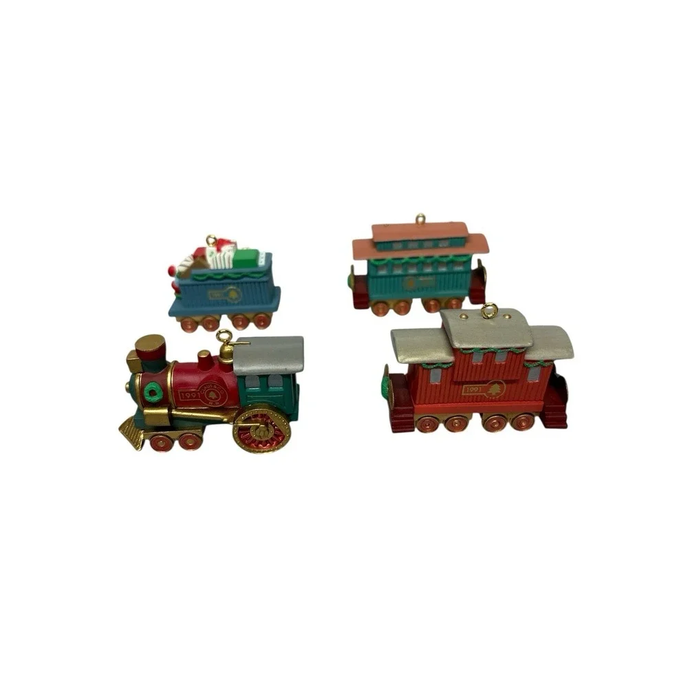 1991 Hallmark Keepsake Claus & Co Train Railroad Full Set Vintage W/Original Box